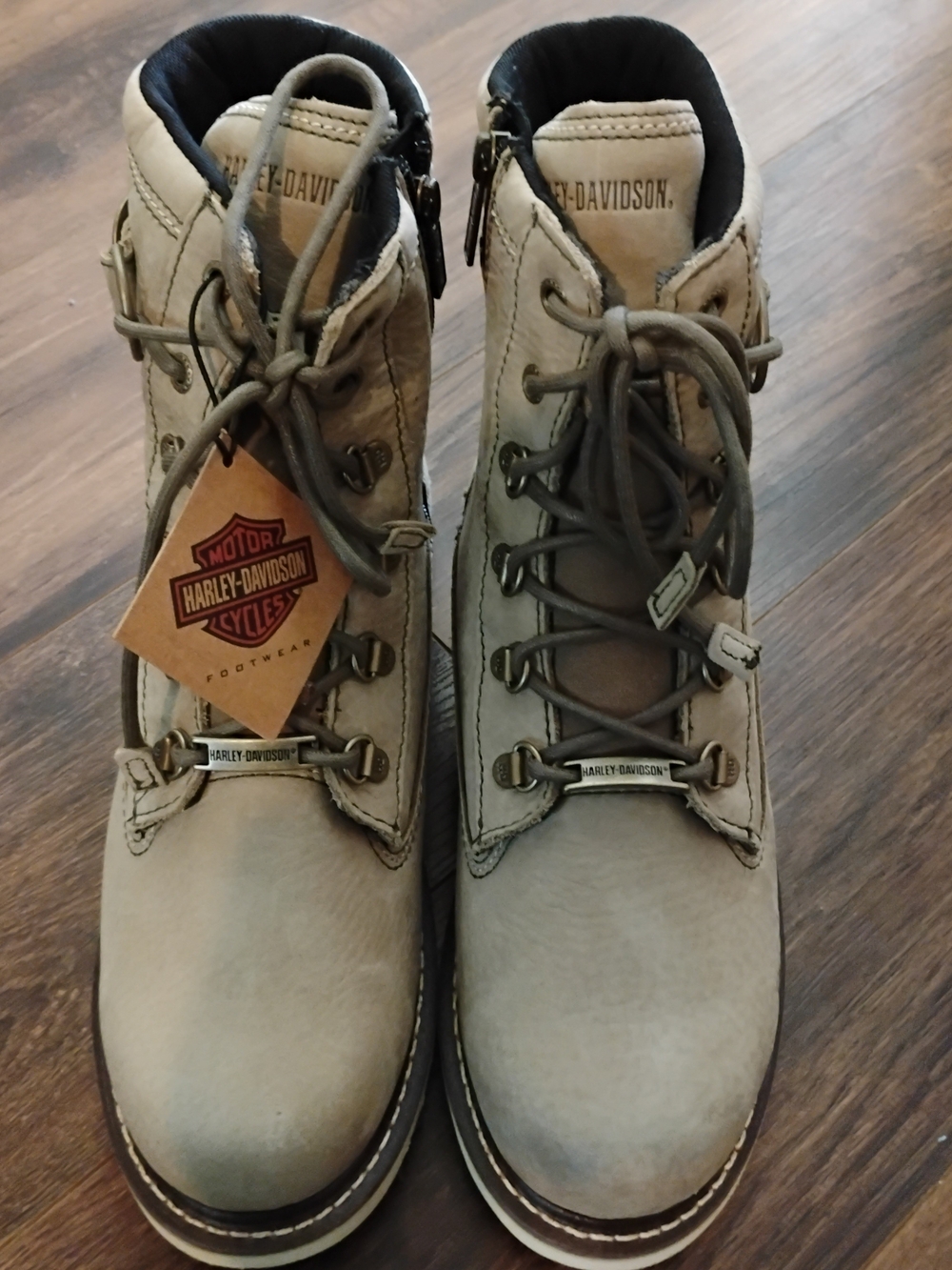 Harley-Davidson Women's  Leather Lace-Up Boots